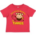 thumbnail image 3 of Inktastic Little Monkey 3rd Birthday Boy Boys Toddler T-Shirt, 3 of 5