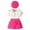 A01-B Hot Pink, variant on Toddler Girl Outfits Fall Spring Dress Clothes Knit Ribbed Flower Sweatshirt Tops+Bow Fashion Skirts+Beret 3Pcs Set (Pink,18-24 Months)