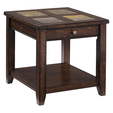 Magnussen Square End Table - Magnussen Allister Wood Rectangular End Table