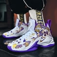 thumbnail image 6 of ChiVerve Youth Basketball Shoes - Breathable Athletic Sneakers for Boys Girls Teens | White Purple, 3 Kid, 6 of 6
