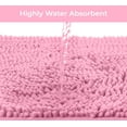 thumbnail image 2 of LuxUrux Extra Soft Chenille Bath Rug Cloud White Microfiber Super Absorbent Bath Rug, 20 x 30'', 2 of 9
