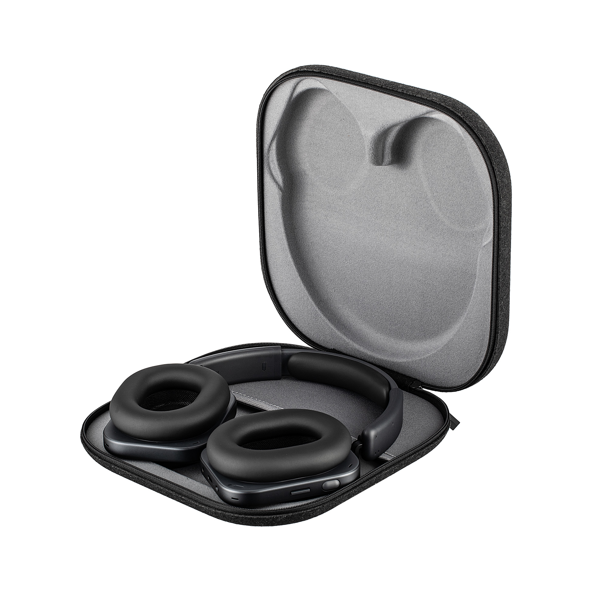 Nothing Headphone (1) (Black) Hybrid Active Noise Cancelling Wireless Over Ear Headphones Bundle Including: Headset Case, Goby Labs Cleaner, Desk Holder, Charging Cable W Adapter, Fiber Cloth
