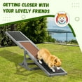 thumbnail image 5 of PawHut Wooden Dog Agility Seesaw for Training and Exercise, Platform Equipment Run Game Toy Weather Resistant Pet Supplies, Gray, 5 of 9