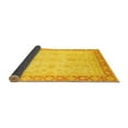 thumbnail image 2 of Ahgly Company Indoor Square Abstract Yellow Modern Area Rugs, 3' Square, 2 of 4