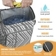 thumbnail image 4 of Colorful Abstract Cooler Backpack - 20L Insulated Leakproof Bag, Geometric Design for Beach, 4 of 6