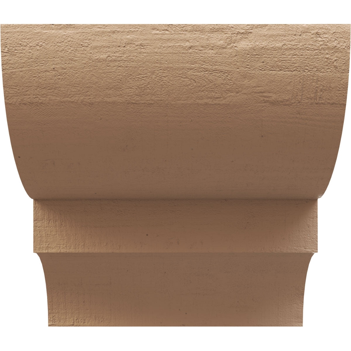 10"W x 10"D x 10"H Wide Ridgewood Rough Cedar Woodgrain TimberThane Corbel, Primed Tan