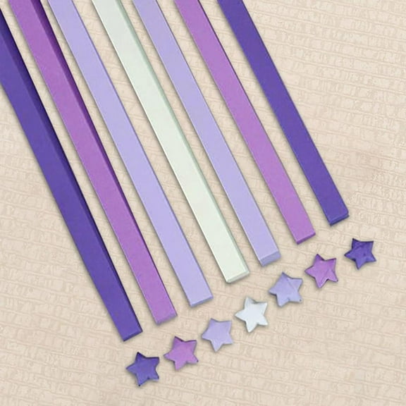 Clerance! Gradient Purple 540 Sheets 27 Colors Mixed Candy Color Solid Color Star Paper Lucky Star Origami Print Cartoon Origami