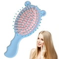 thumbnail image 5 of Hauiodp Mini Hair Brush, Detangling Hairbrush for Dry and Wet Hair, Small Size Travel Detangler Brush for Girls Boys Kids Women Men for All Hair Types Pink, 5 of 7