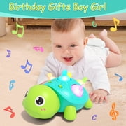 ANTIC DUCK Toddler Toys, Baby Toys 6-12 Months, Musical Light Up Learn Walk Crawling Toys, Early Educational Infant Toys for 1 Year Old Girls Boys Birthday Gifts