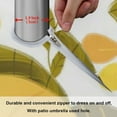 thumbnail image 6 of GZHJMY Flower Pattern 60 Inch Round Tablecloth with Zipper Umbrella Hole Washable Spillproof Table Cloth Decorative for Picnic,Camping,Indoor and Outdoor, 6 of 7