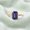 Rose Plated, variant on Emerald Cut Iolite Gemstone Promise Ring, 925 Sterling Silver Yellow Gold Plated Trendy Bezel Ring, Handmade Jewelry