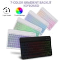 thumbnail image 3 of Funda con Teclado GOKOCO para iPad A16 11ª Generación 11 pulgadas 2025, 10ª Generación 10.9 pulgadas 2022, Funda con Teclado Inalámbrico y Soporte para Lápiz para iPad 10/11ª Generación - Lavanda, 3 of 7
