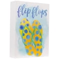 thumbnail image 3 of Northlight Summertime Polka-Dots “Flip Flops” Wooden Box Wall Plaque - 7”, 3 of 7