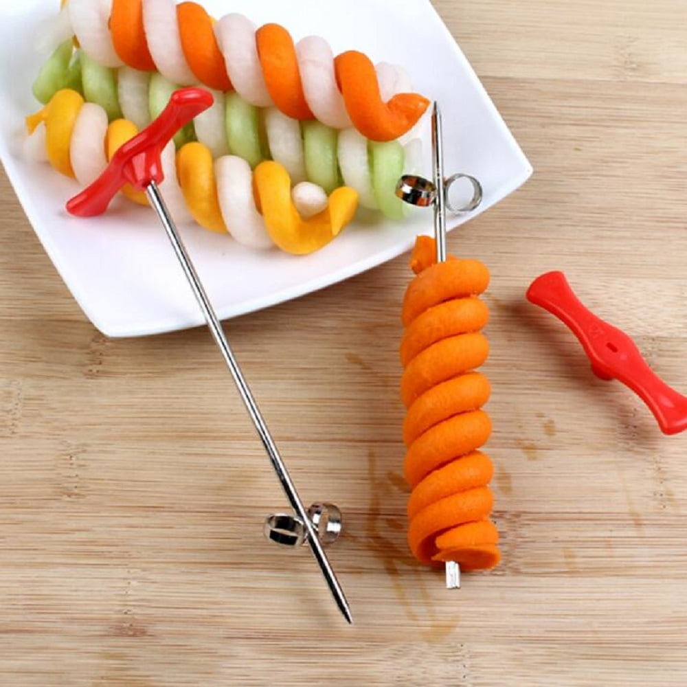 Vegetable Coiler Scroller Stainless Steel Magic Scroller Creative Model  Cucumber Knife Artistic Dishes Cold Dish Decoration Fruit And Vegetable  Spiral Twist Vegetable Coiler - Walmart.com