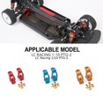thumbnail image 1 of maskred Aluminum Alloy 1/10 C Hubs RC Upgrade Part 2x Heavy Weights Caster Blocks For LC Racing PTG-2 RC Car Part RC Car Accessories Blue, 1 of 6