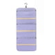 thumbnail image 4 of Organizador de joyas de doble cara, organizador de joyas colgante, soporte de joyería plegable de pared antienredos con 48 bolsillos. Violeta claro, 4 of 9
