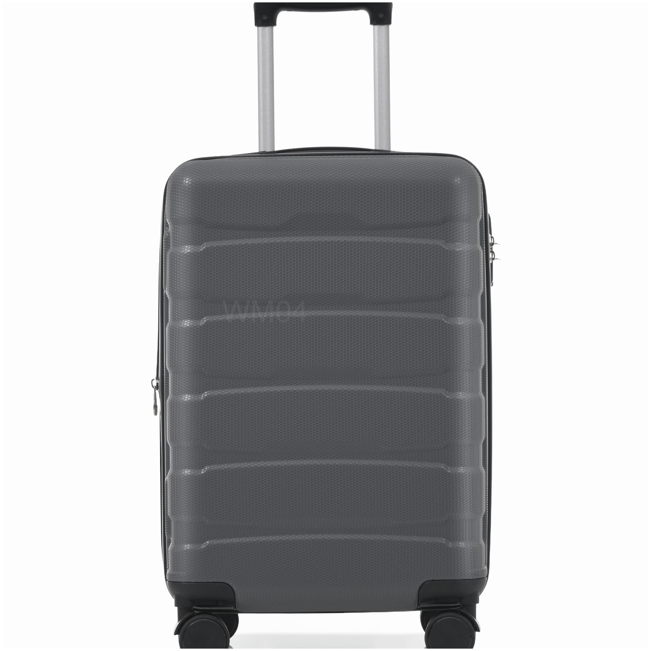 MANGIJOY TSA Lock Carry On Luggage 20 Inch, Hardshell Expandable Suitcase with 8 Spinner Wheels, Gray ABS
