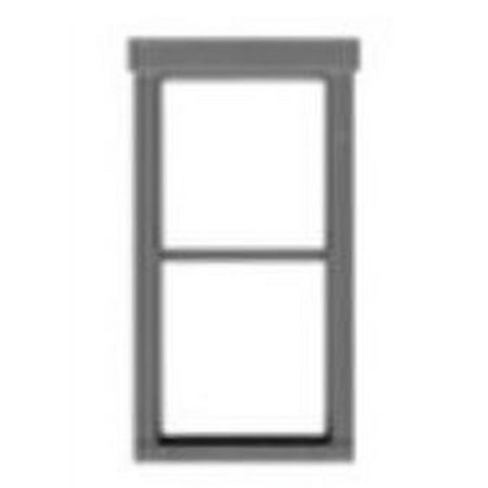HO 1/1 Dbl Hung Window 26"w x 56"h w/Fancy Top Trim (12) (D)