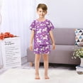thumbnail image 7 of joogoo Unicorn Rainbow Clouds Pattern Pajama Sets Short Sleeve Cotton 2-Piece Sleepwear 10Y, 7 of 7