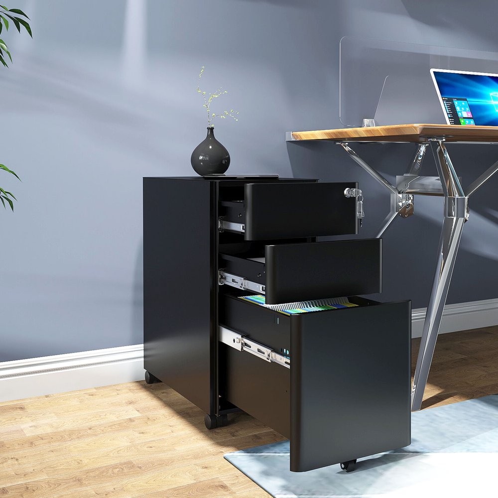 YITAHOME 3 Drawer Vertical Steel Lockable Filing A4 File