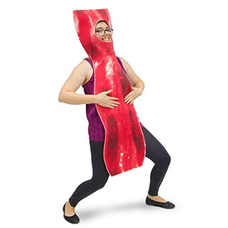 Boo! Inc. Crispy Bacon Strip Halloween Costume, Unisex Men & Women Breakfast Food (Best Way To Cook Crispy Bacon)