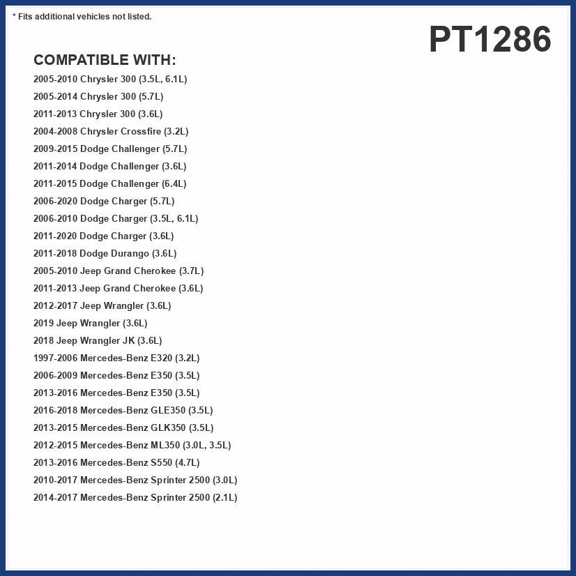 Premium Guard Transmission Filter Kit PT1286 | Fits 1995-20 Chrysler, Dodge, Freightliner, Jaguar, Jeep, Maybach, Mercedes-Benz