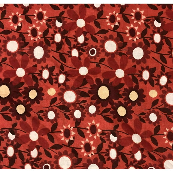 Fabri-Quilt Color Program Asst Red Flowers 100% Cotton Fabric sold by the yard