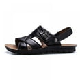 thumbnail image 2 of Sandales pour Hommes Grandes en Cuir Pantoufles de Plage Chaussures, 2 of 8