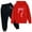 1Red372, variant on XAOFW Kids Sets Bow Print Girls Matching Playwear Shorts Two Piece Coordinated Ensemble Toddler Long Sleeve Hooded Fashionable Cozy Party Night Outfits
