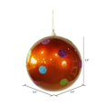 thumbnail image 3 of Vickerman M120218 Boule à Pois Orange Bonbon de 5,5 Pouces, 3 of 3