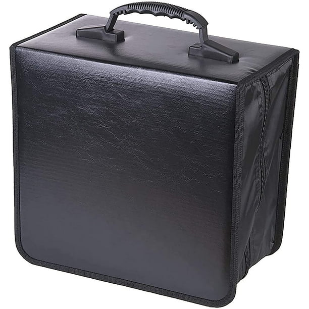 Fuley PU Leather DVD Case Holder Organizer CD Case DVD Binder 500