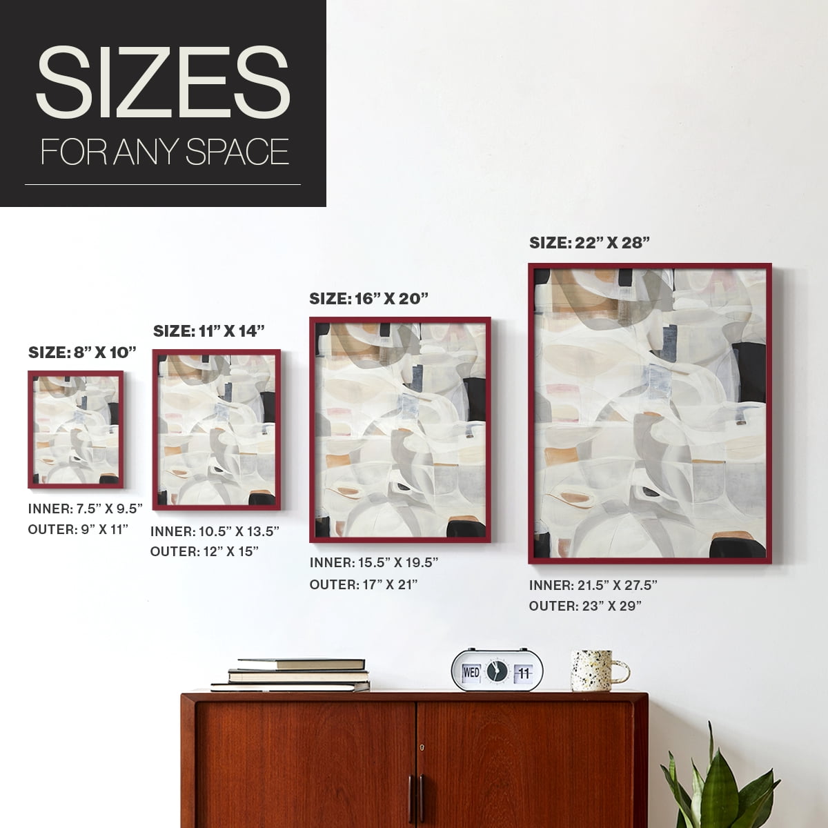Windswept Framed Print - Solid Wood in Single Picture Frame Solid Wood 2 Framed Print