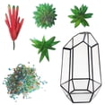 thumbnail image 2 of Geometric Fleshy Glass Flower House Crafts Greenhouse DIY Flower Decoration, 2 of 6