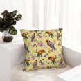 thumbnail image 6 of Pofeuu Beautiful Bright Birds And Flowers Print Double-sided plush pillowcase Square Throw Pillow Covers Pillows Cover for Living Room Bedroom Sofa Couch Cushion Cover（No pillow core）-16"x16", 6 of 7