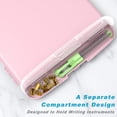 thumbnail image 4 of Caja de almacenamiento con portapapeles Rimilak de plástico con almacenamiento, color rosa, 4 of 7