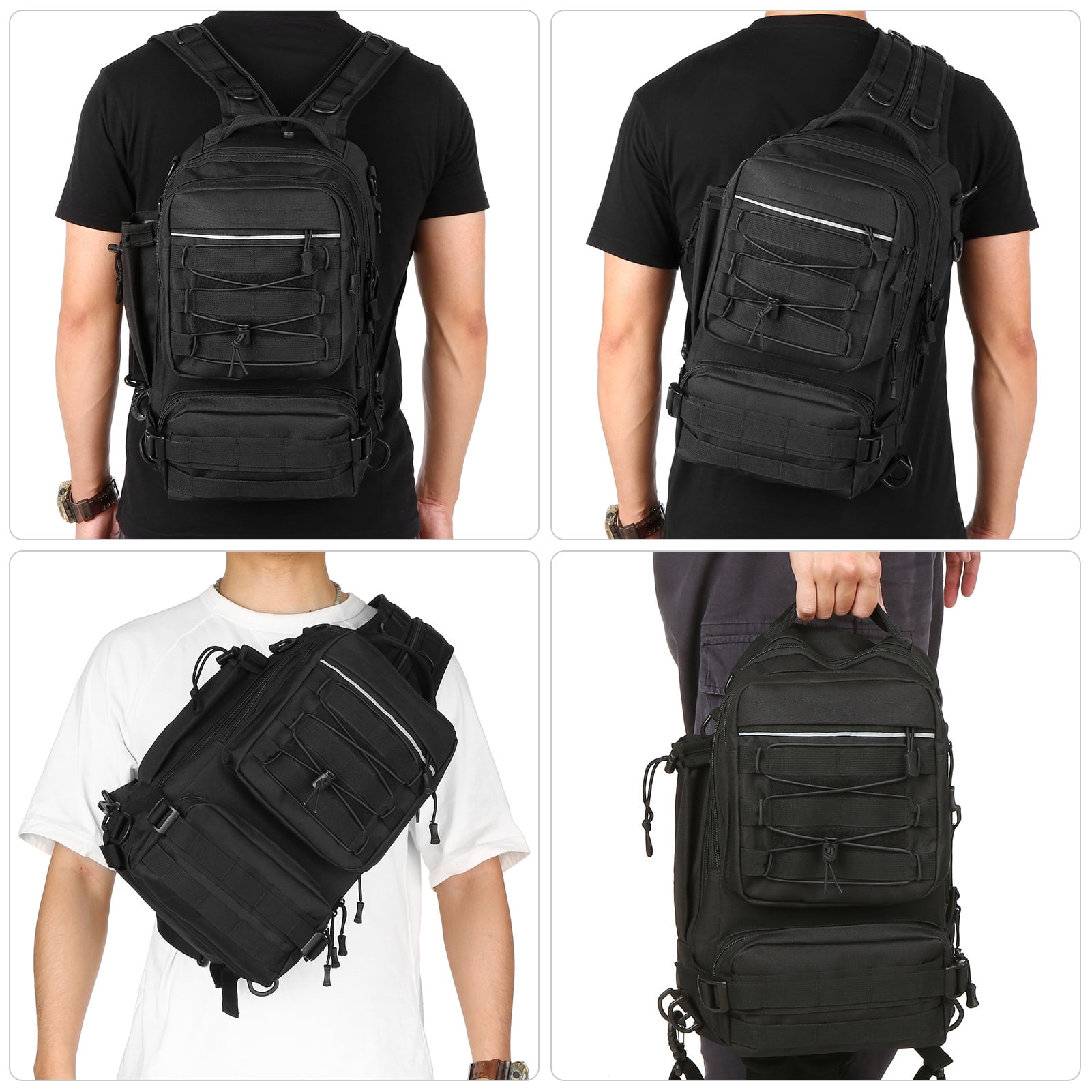 Backpack Fishing Tackle Backpack With 4 Trays Storage Bag Outdoor Shoulder Backpack Water-Resistant Fishing Gear Bags With 4 Tackle Box Fishing Gear Bag