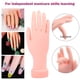 thumbnail image 4 of Mano de práctica de uñas para uñas acrílicas, kits de entrenamiento de práctica de manos de uñas flexibles, mano de goma para uñas postizas para practicar uñas postizas con taladro de uñas, lámpara se, 4 of 5