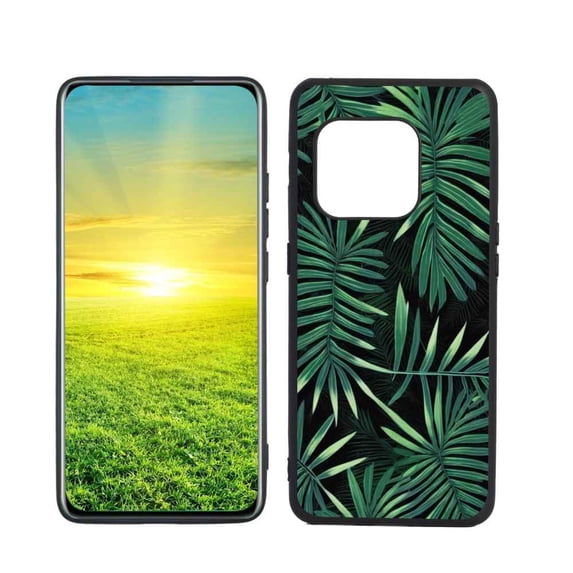 Compatible with OnePlus 10 Pro 5G Phone Case, Tropical-Leaves-1-3 Case Men Women, Flexible Silicone Shockproof Case for OnePlus 10 Pro 5G