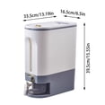 thumbnail image 2 of Food Storage Organizer for Kitchen Clear Rice Dispense Container with Sealed Lid Measuring Cup and Dial - Dry Food Storage Solution, 2 of 7