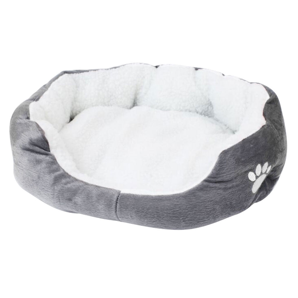 VANLOFE Plush Pet Beds for Pets Soft Big Plush Cushion Washable Dog Beds Self-Warming Sleeping Bed for Cats 50*40cm/19.7*15.7in Gray