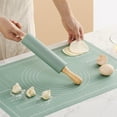 thumbnail image 1 of Meitianfacai High Temperature Washable Mould Board Thickening Scale And Non Stick Kneading Mat Rolling Pin, Green, 1 of 7