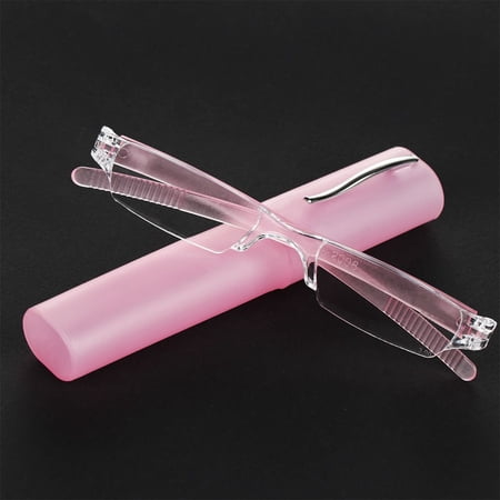 Jelly Color Vision Care Diopter +1.0 1.5 2.0 To 4.0 With Case Reading Glasses Computer Goggles Presbyopia Eyewears Ultra Light Eyeglasses PINK STRENGTH 1.50