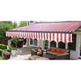 thumbnail image 1 of ALEKO AWC12X10RWSTR05 Parasol Demi-Cassette Auvent de Terrasse Rétractable 12x10 ft Rouge/blanc Rayé Couleur, 1 of 1