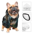 thumbnail image 3 of Fotbe Realistic Style Colorful Wolf Sudadera con Estampado para Perros Pequeños – Suéter con Capucha para Mascotas, Tela Suave de Forro Polar con Bolsillo-X-Large, 3 of 7