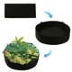 thumbnail image 3 of Bolsa de plantación redonda para jardín al aire libre, invernadero, fieltro, tela, planta, flor, vegetal, maceta, cubo, negro, 50x20cm Advancent HA5752-01, 3 of 6