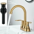 thumbnail image 5 of Bathroom Sink Faucet 3Hole 2Handle 4in Centerset Vanity Mixer with Pop Up Drain, 5 of 13