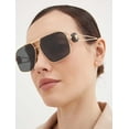 thumbnail image 4 of Versace Grey Navigator Men's Sunglasses VE2269 100287 62, 4 of 10