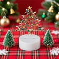 thumbnail image 6 of kladzum Christmas Table Decorations Hummingbird Nightlight Christmas Gifts Usb Acrylic Led Small Table Lamp Xmas Winter Tabletop Signs Christmas Decorations for Home Office Desk Party Favors, 6 of 6