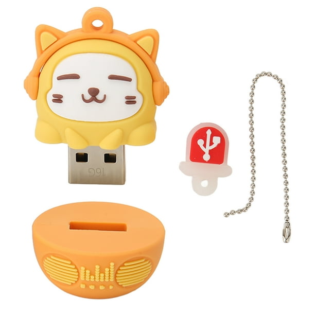 Lindo disco U unidad flash de dibujos animados USB20 Material de PVC Resistencia a interferencias electromagnéticas para altavoces para computadora portátil ANGGREK Otros