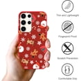 thumbnail image 6 of 2 Packs Christmas Print Phone Case for Samsung Galaxy S21 FE 5G 6.4", with Aesthetics Pattern Design Soft TPU Silicone Xmas Cases, Shockproof Bumper Protector Camera Girls Women Cover, Deer, 6 of 6